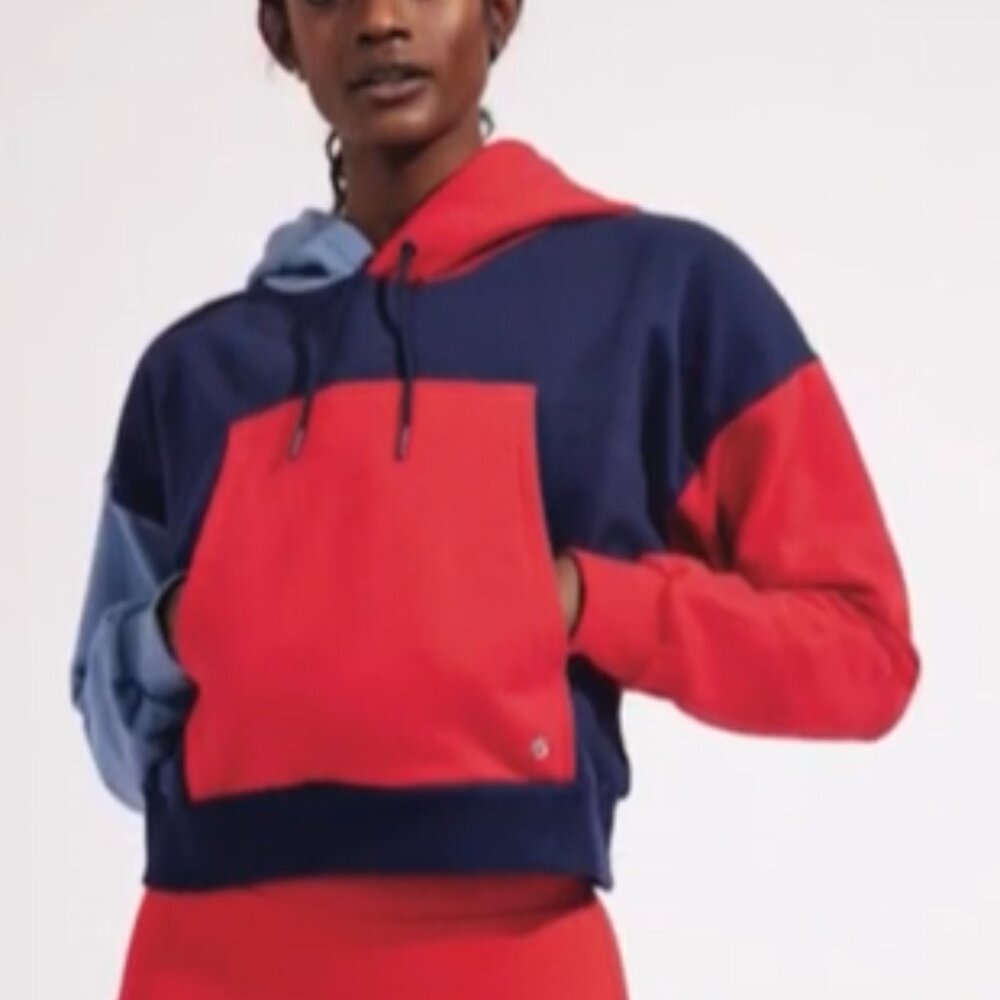 Buffbunny Collection Colorblock Cropped Hoodie - image 2